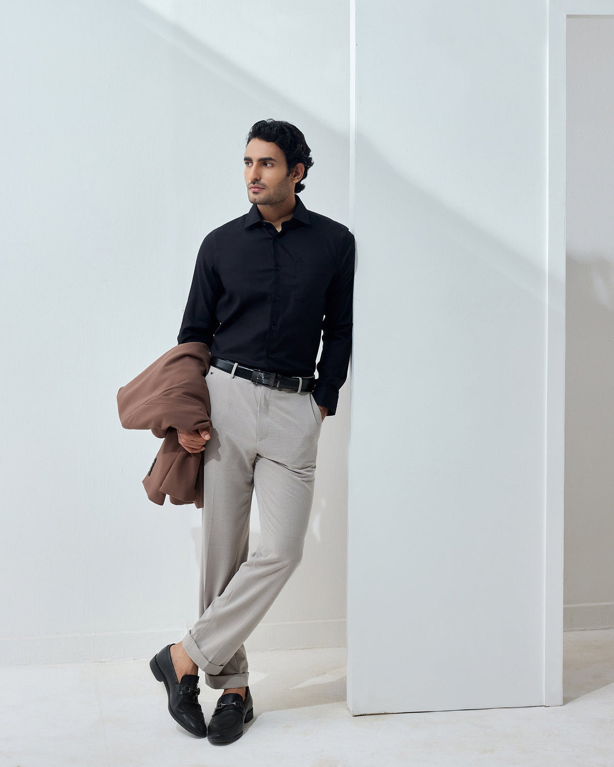 Black Textured Shirt - Edern