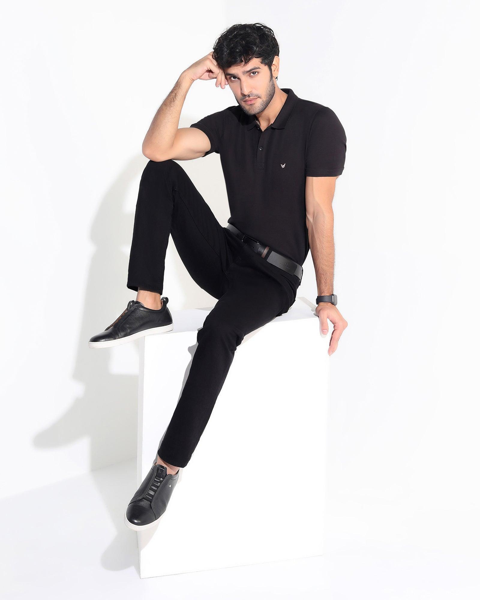 Must Haves Slim Yonk Fit Black Jeans - Jamie - Blackberrys