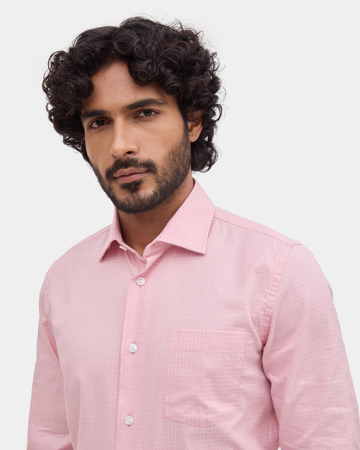 Blossom Pink Check Shirt - Stalix