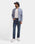 Blue Bomber Neck Solid Sweatshirt - Morgo