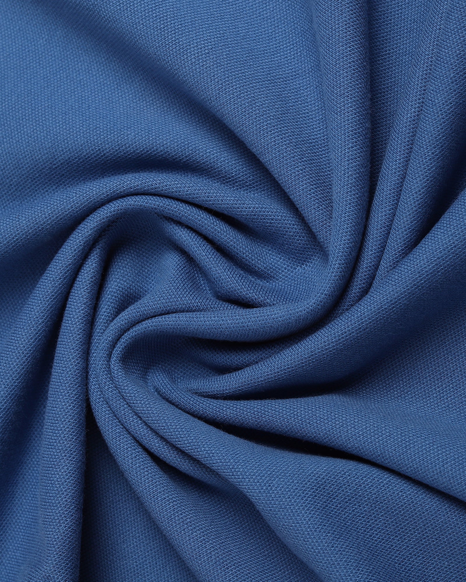 Blue Crew Neck Solid T-Shirt - Bellatrix