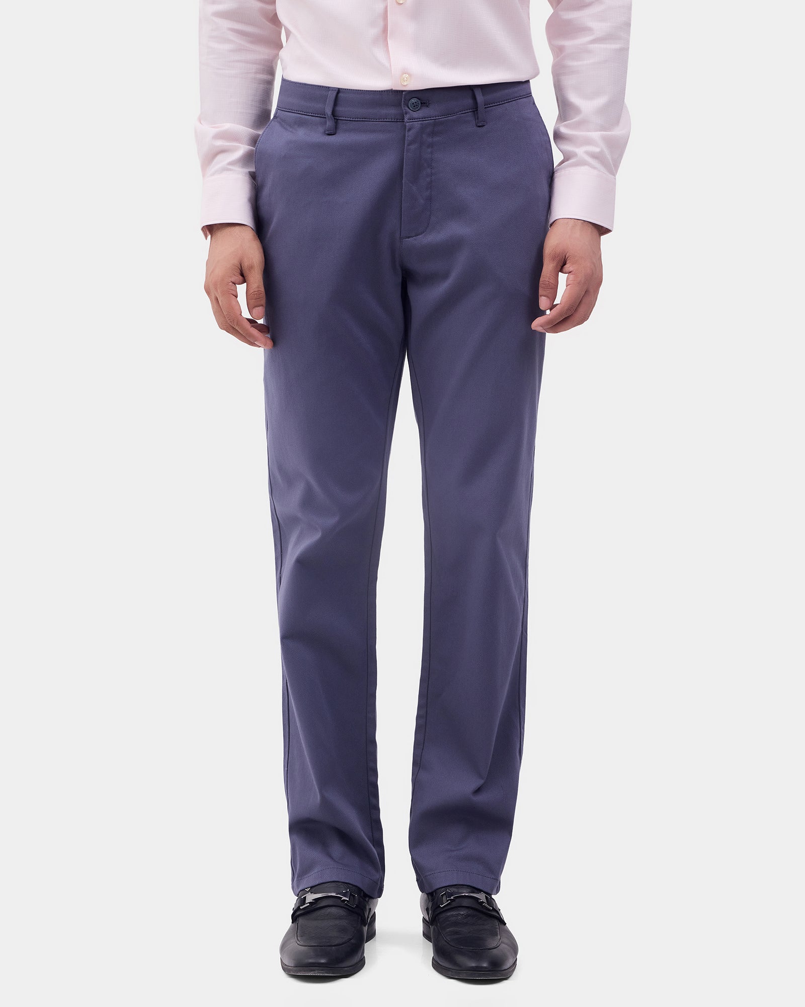 Blue Textured Khakis - Monta