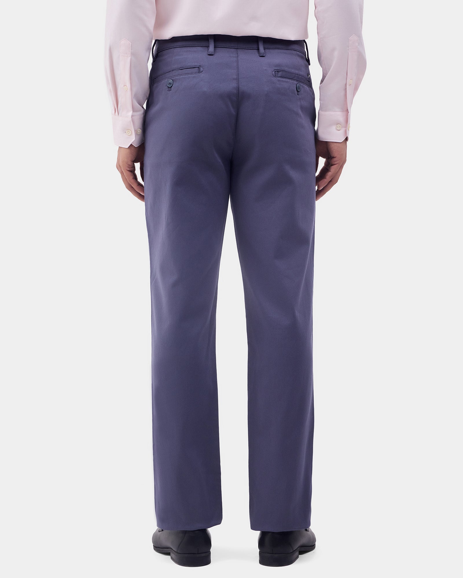 Blue Textured Khakis - Monta
