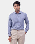Blue Textured Shirt - Rivon