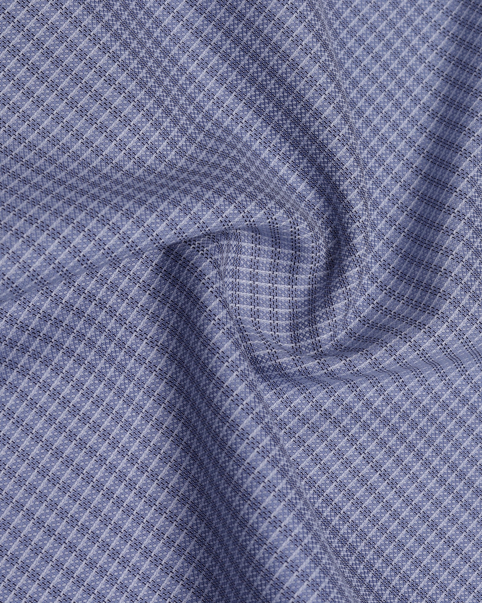 Blue Textured Shirt - Rivon
