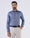 Blue Non Iron Textured Shirt - Ember