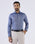 Blue Non Iron Textured Shirt - Ember