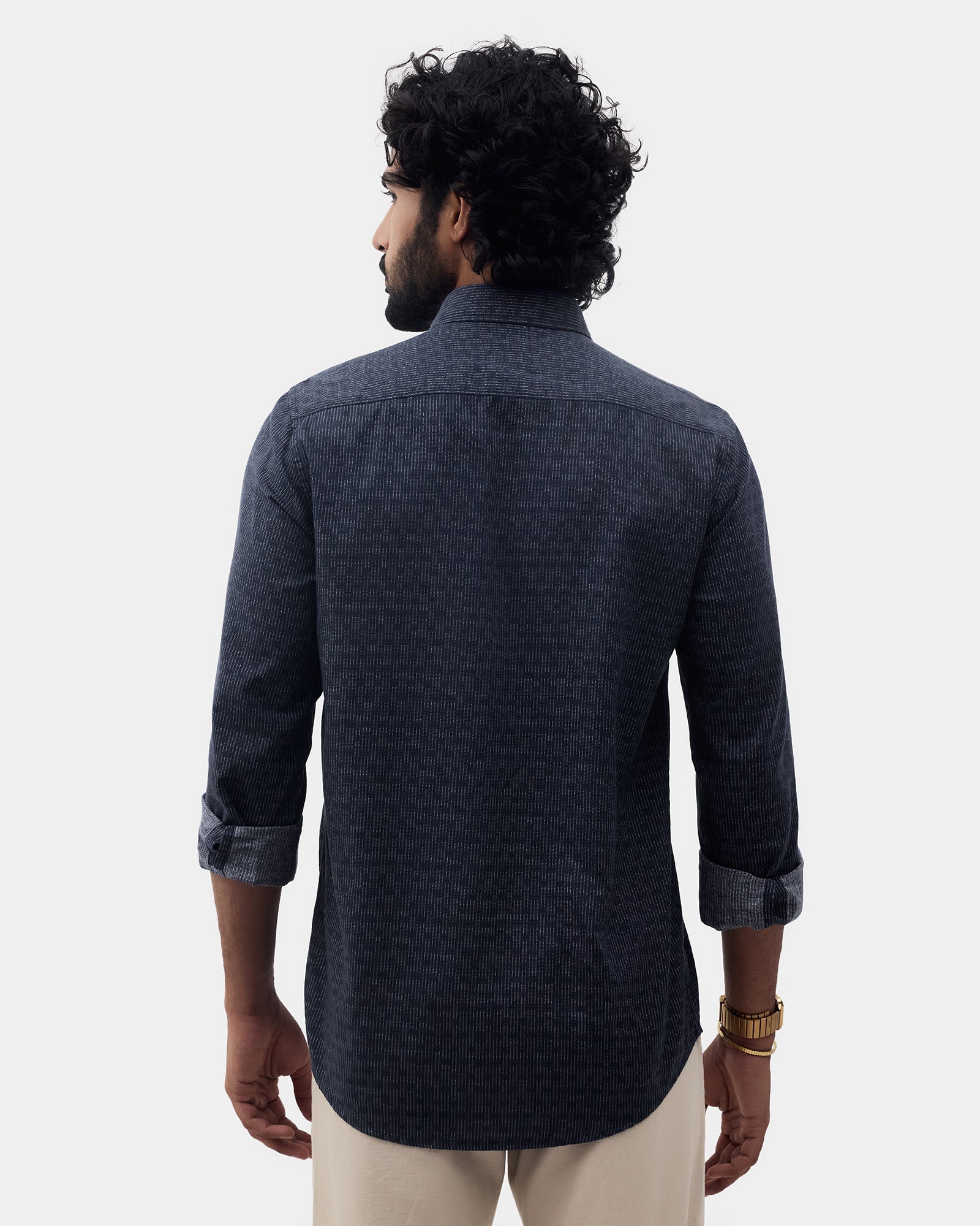 Blue Printed Shirt - Benico