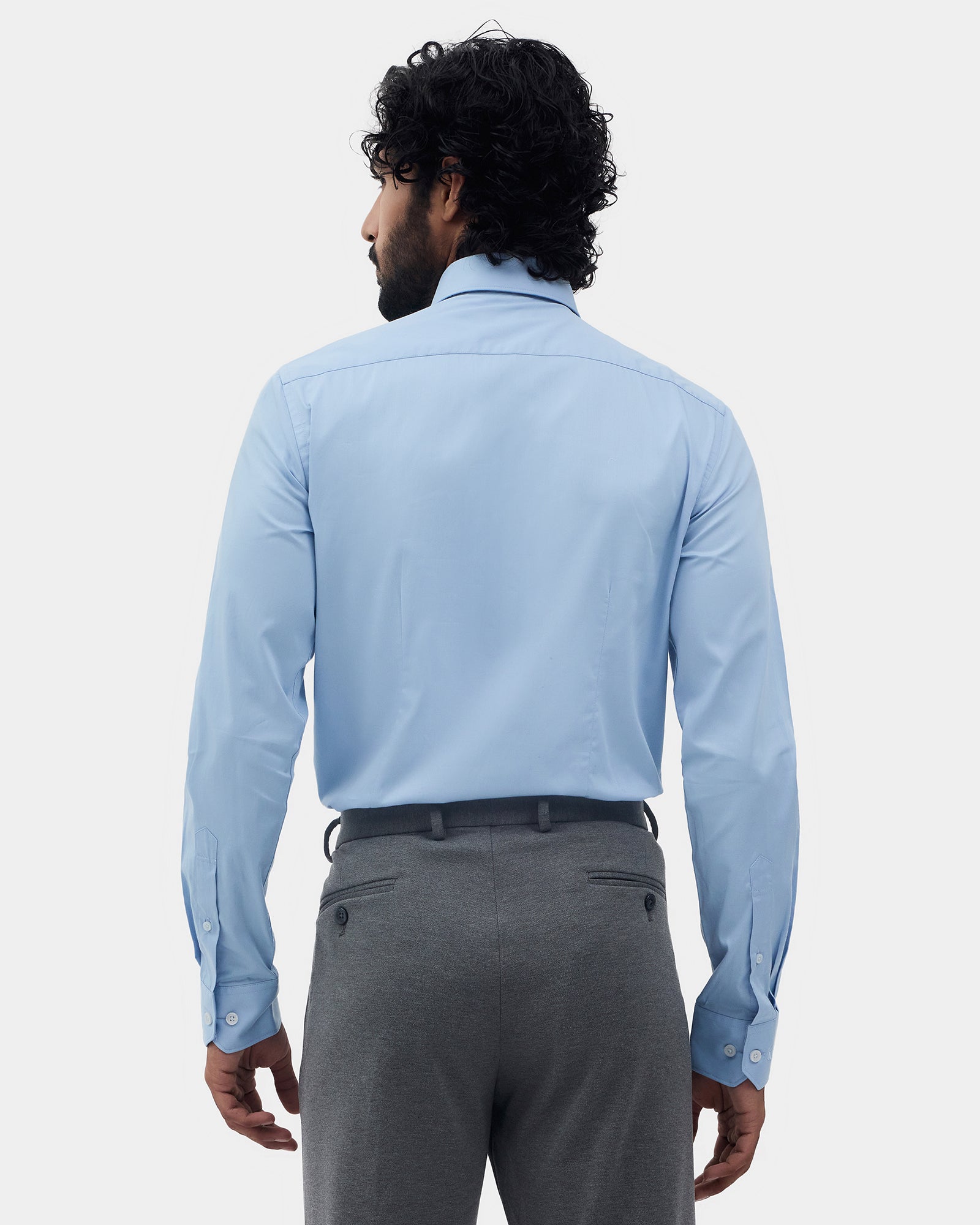Blue Solid Shirt - Drex