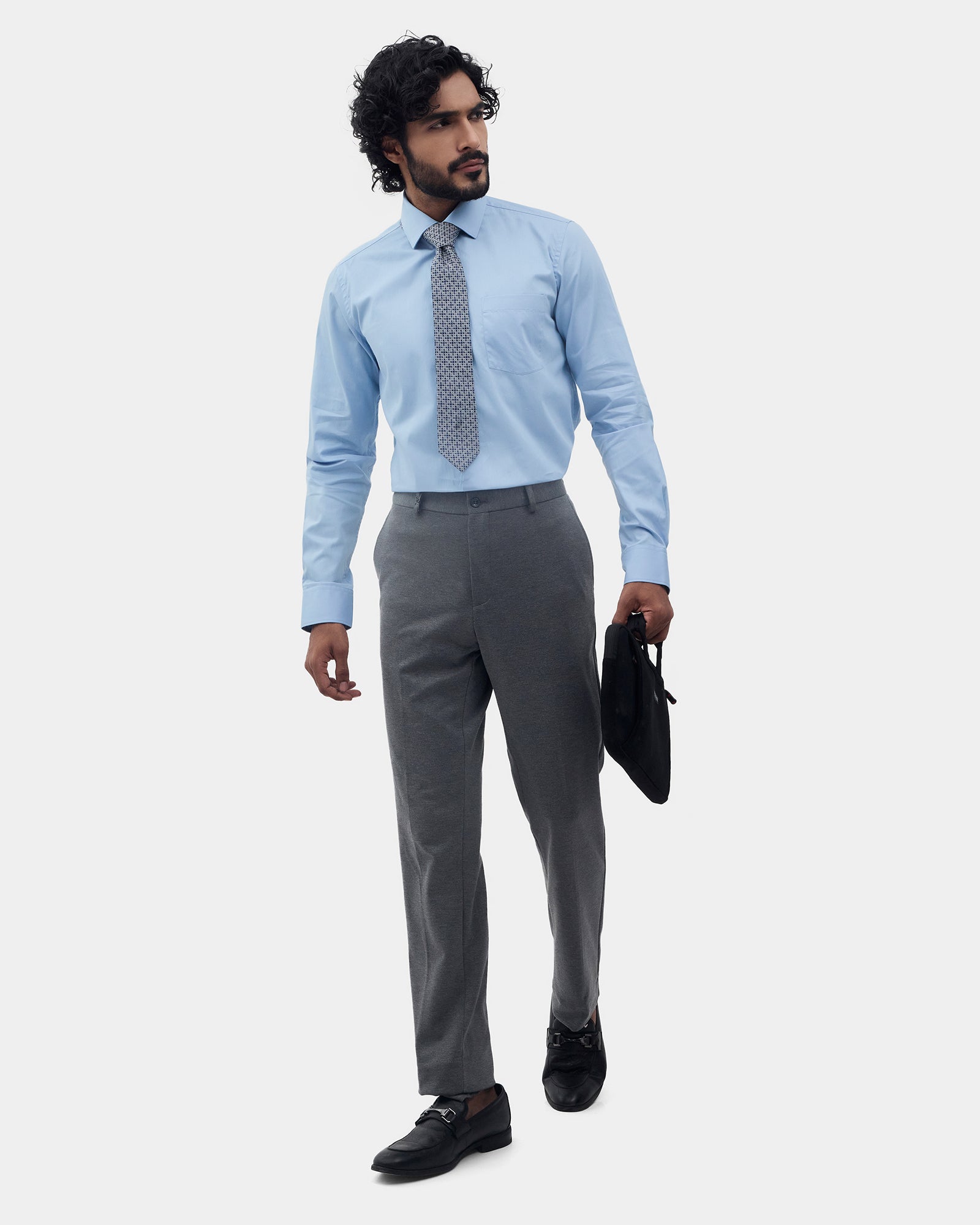 Blue Solid Shirt - Drex
