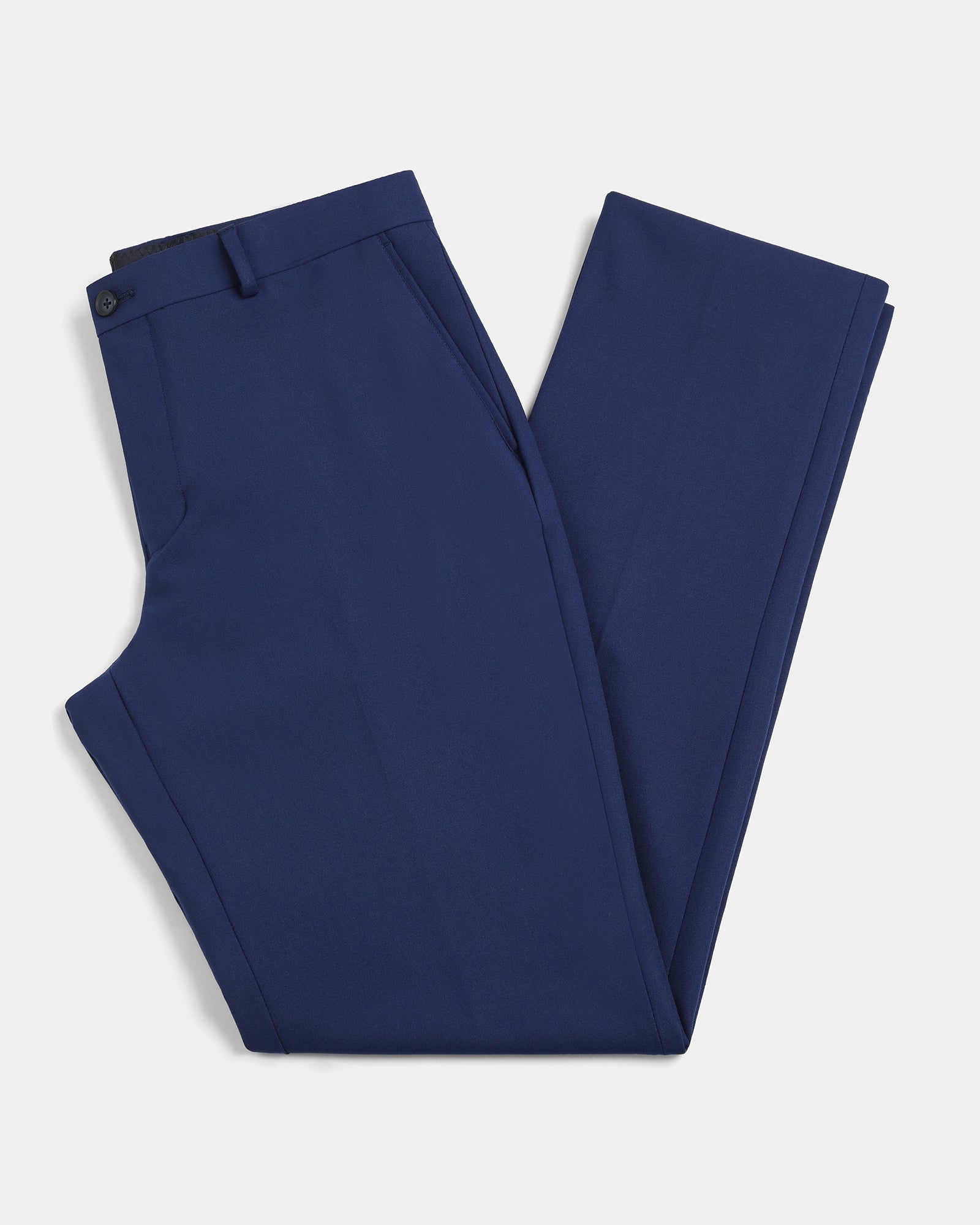 Blue Solid Trouser - Rayner