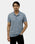 Blue Textured Polo - Lina