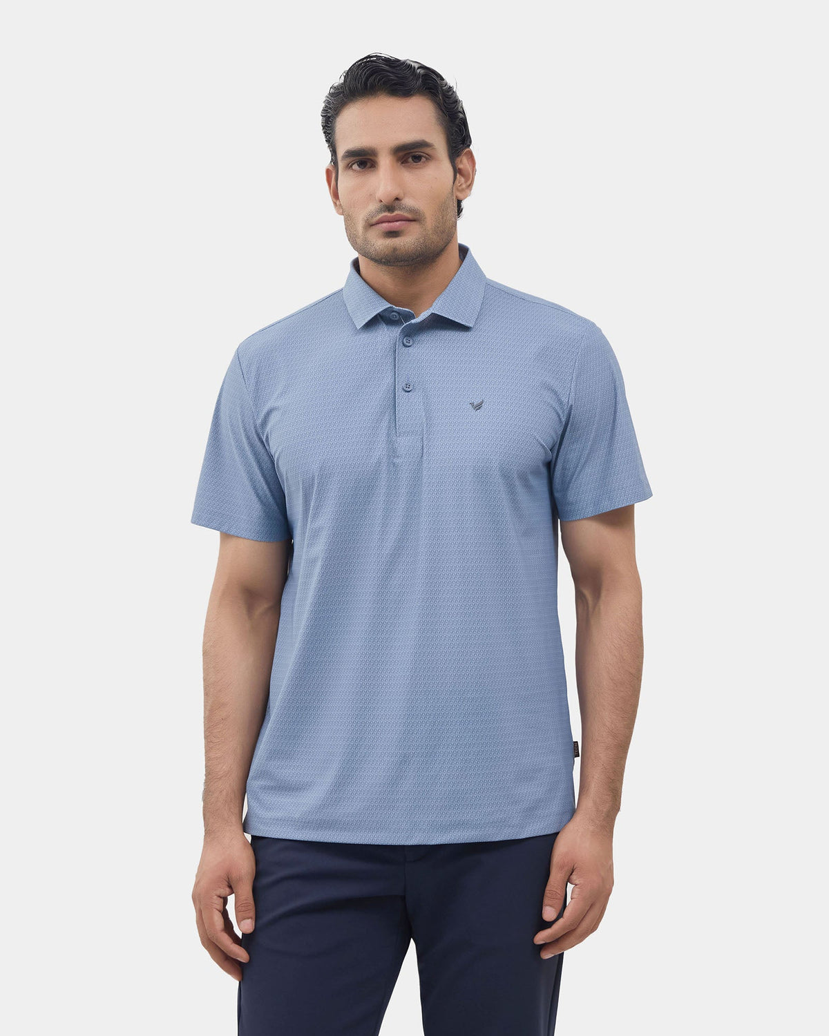 Blue TechPro Printed Polo - Wook