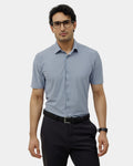 Blue TechPro Textured Shirt - Kanon
