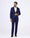 Blue Two Piece Textured Suit - Zame