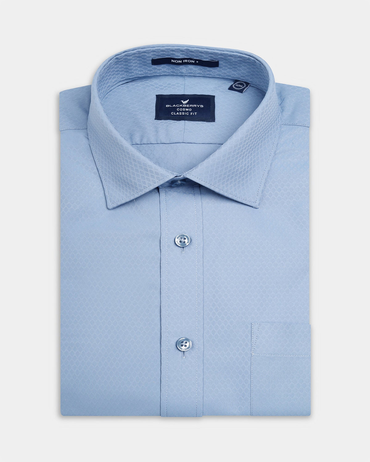 Bluish Grey Textured Shirt - Persia