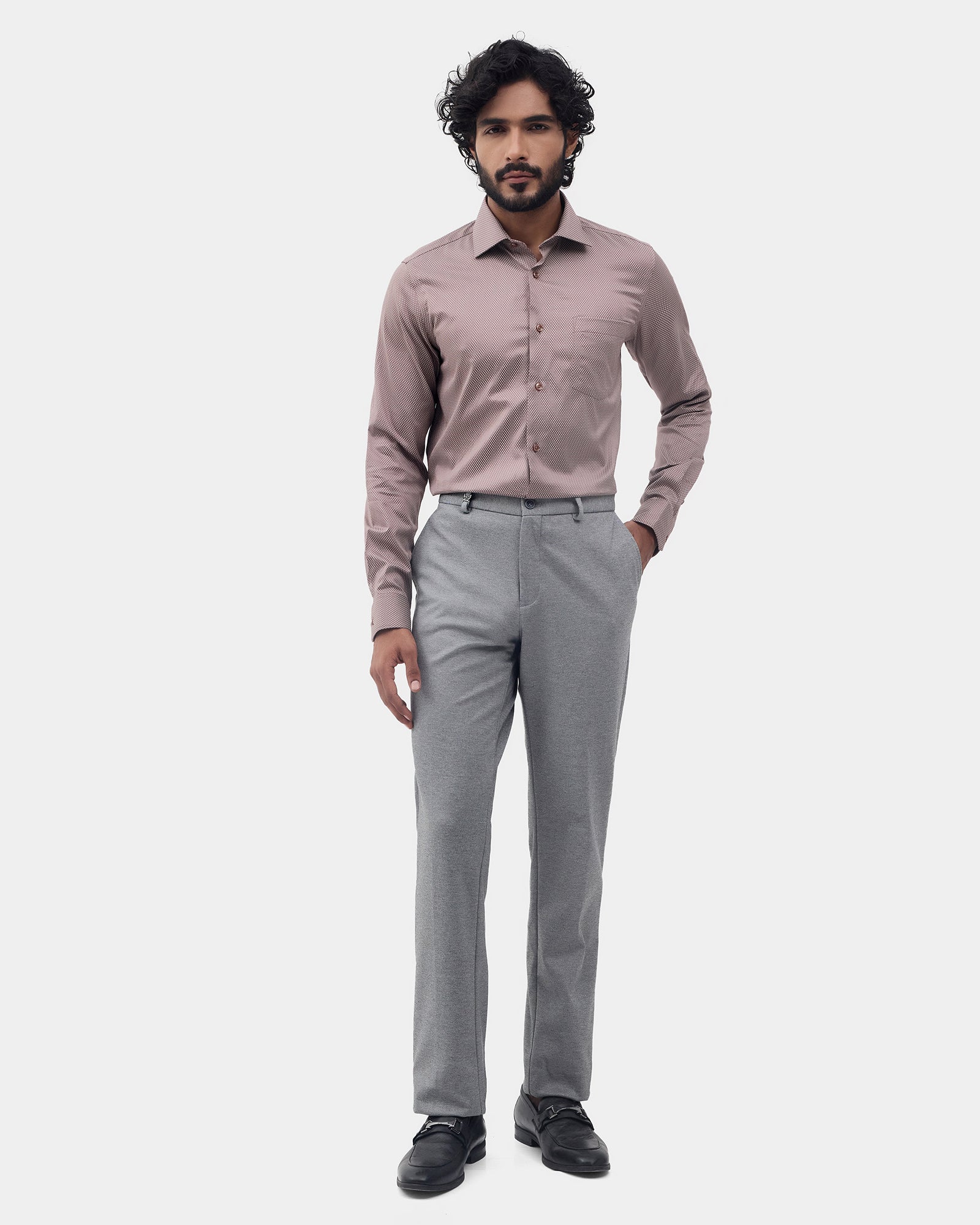 Brown Printed Shirt - Fridge