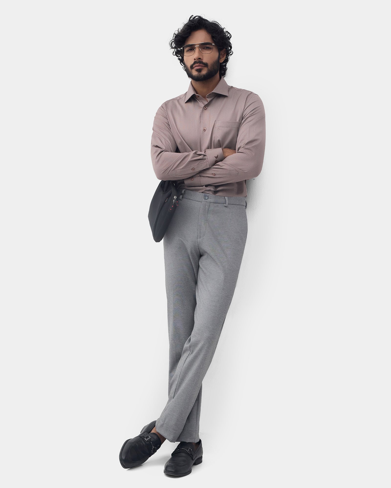Brown Printed Shirt - Fridge