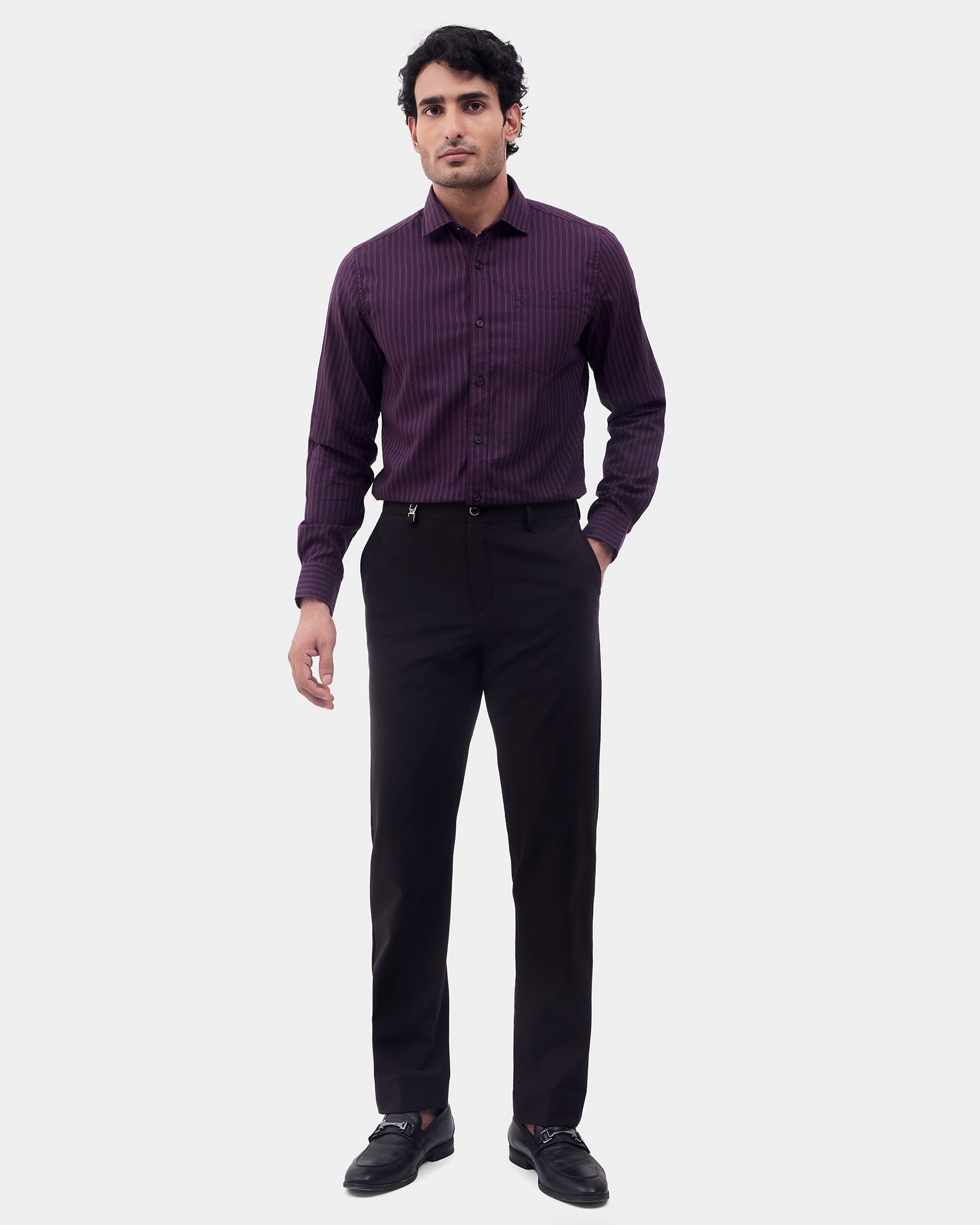 Brown Luxe Check Trouser - Orient