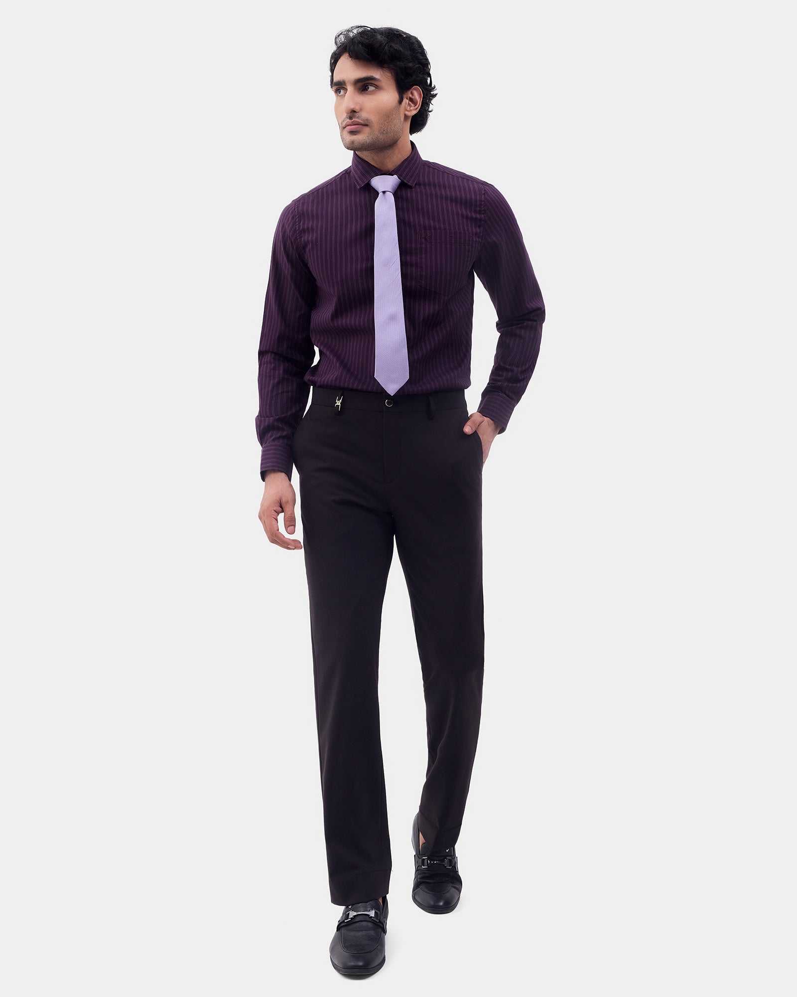 Brown Luxe Check Trouser - Orient