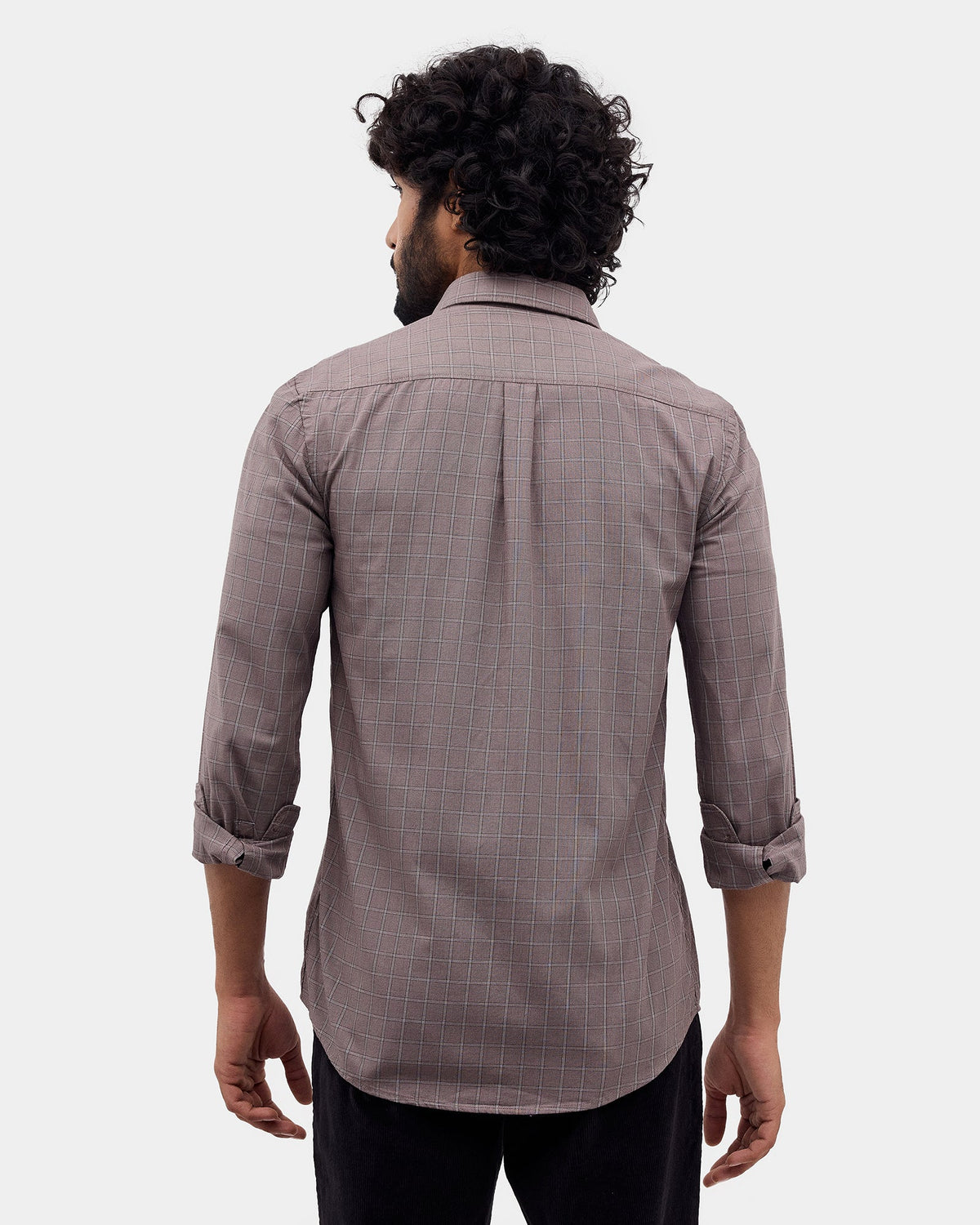 Brown Check Shirt - Kyros