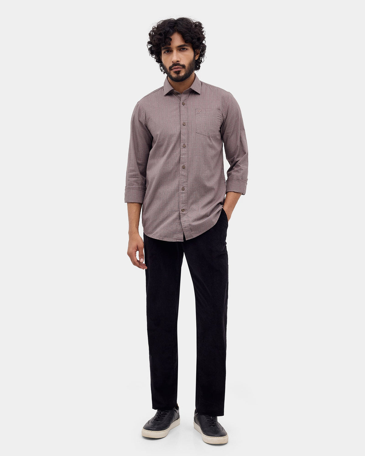 Brown Check Shirt - Kyros