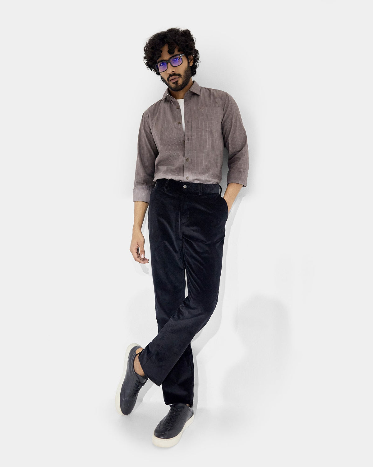 Brown Check Shirt - Kyros