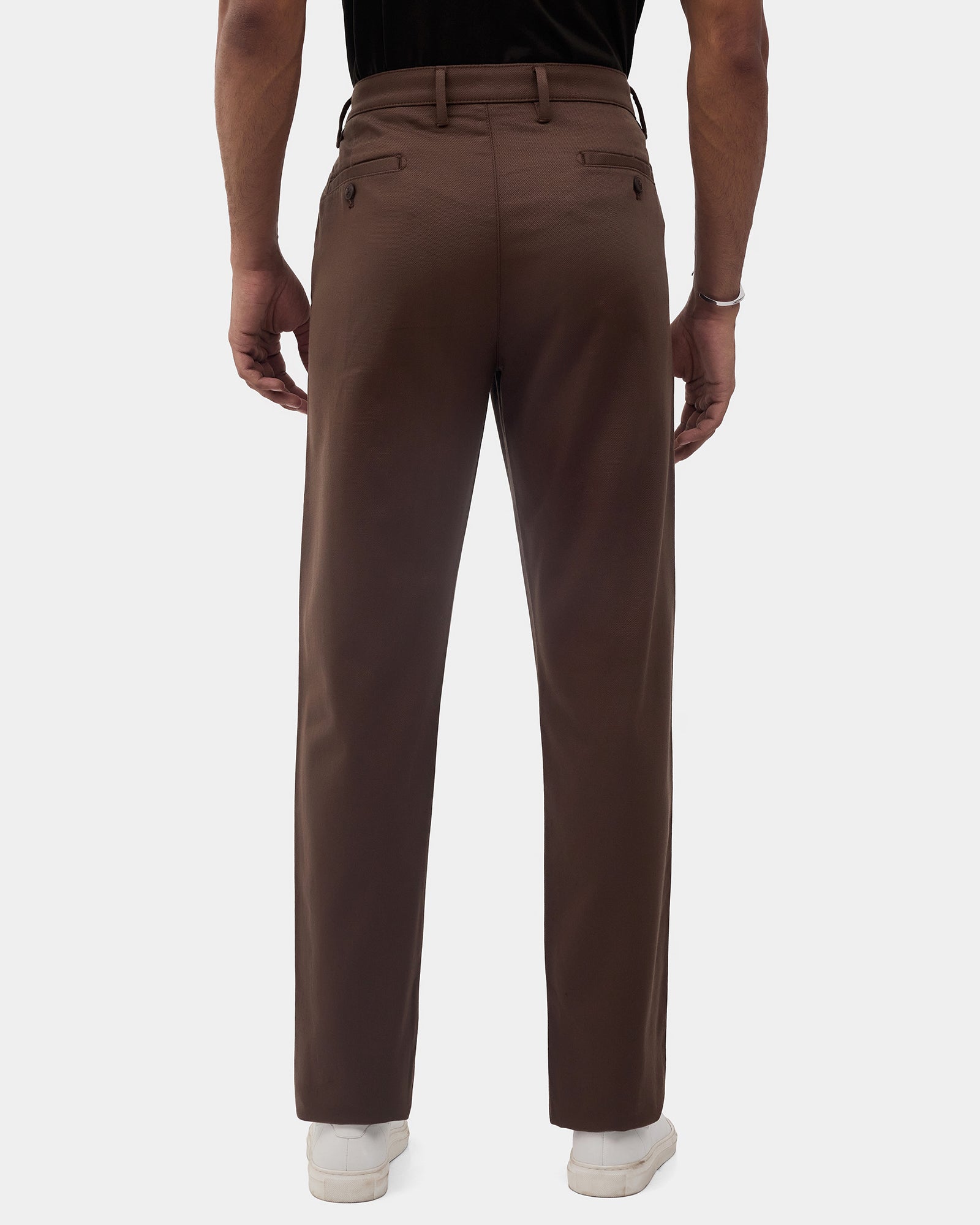 Brown Textured Khakis - Monta