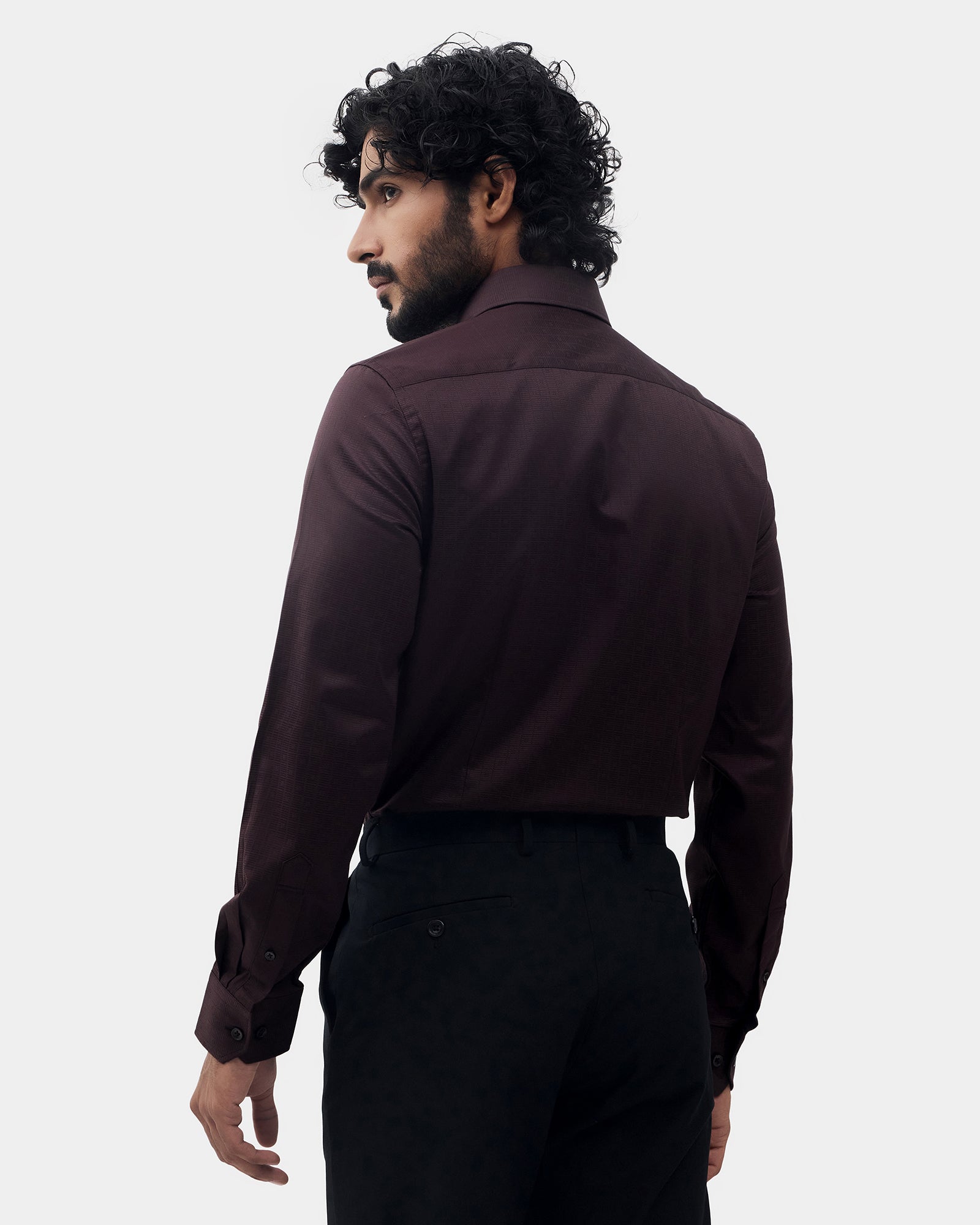 Brown Textured Shirt - Network