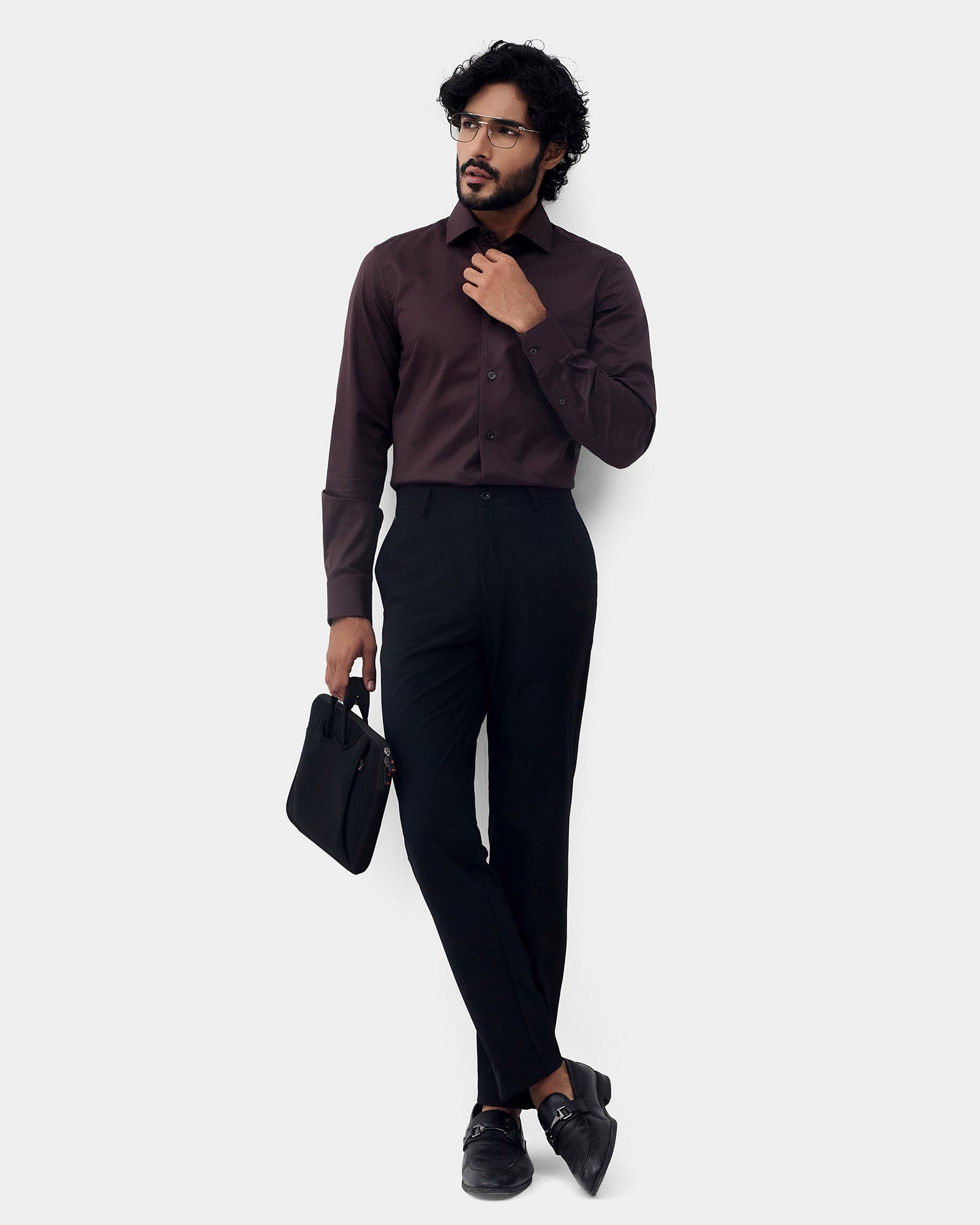 Brown Textured Shirt - Network