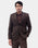 Brown Jacquard Blazer - Dereko