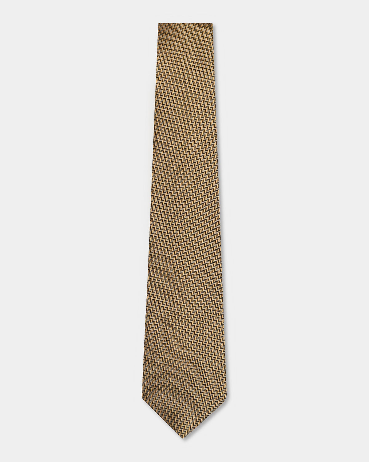 Brown Jacquard Tie - Berlin