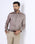 Brown Non Iron Textured Shirt - Ember
