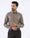 Brown Non Iron Textured Shirt - Esme