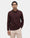 Brown Polo Neck Solid Sweatshirt - Charlie