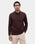 Brown Polo Neck Solid Sweatshirt - Charlie