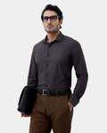 Brown Textured Shirt - Boltt