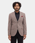 Brown Solid Blazer - Conrado