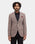 Brown Solid Blazer - Conrado