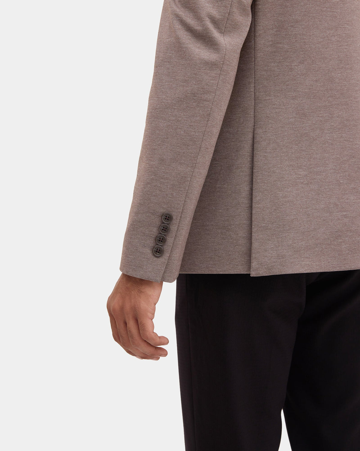 Brown Solid Blazer - Conrado