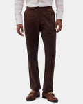 Brown Unwrinkle Solid Khakis - Sinai