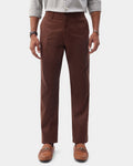 Brown Solid Khakis - Sinai