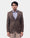 Brown Solid Blazer - Ferado