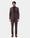 Brown Three Piece Solid Suit - Colteo