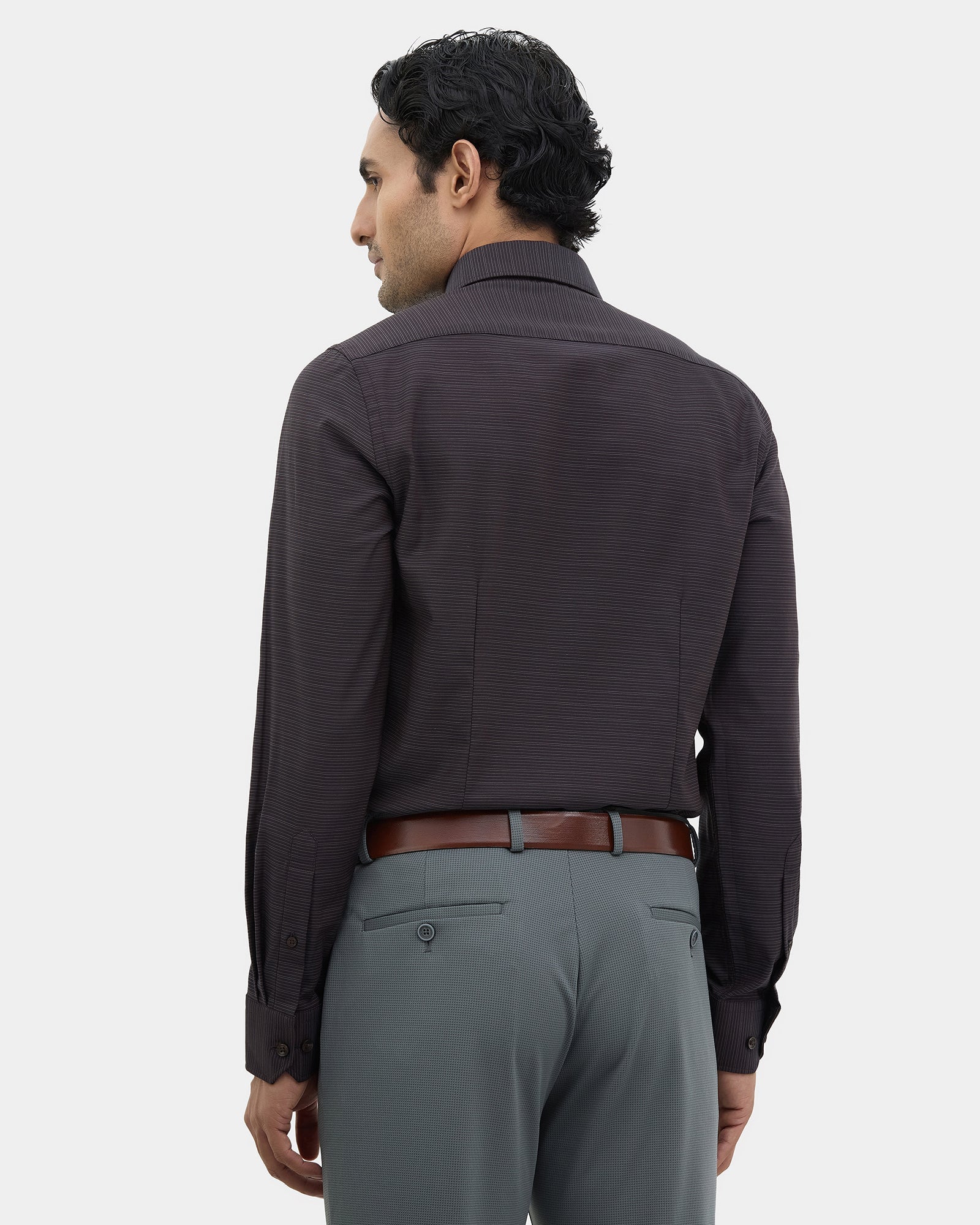 Brown Stripe Shirt - Lorx
