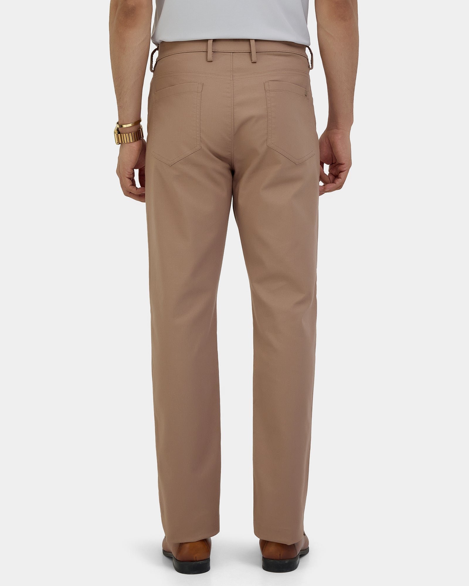 Brown TechPro Textured Khakis - Kora