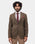 Brown Textured Blazer - Rylan