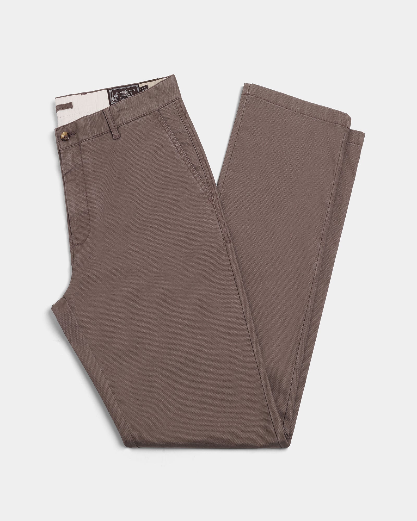 Brown Textured Khakis - Kary