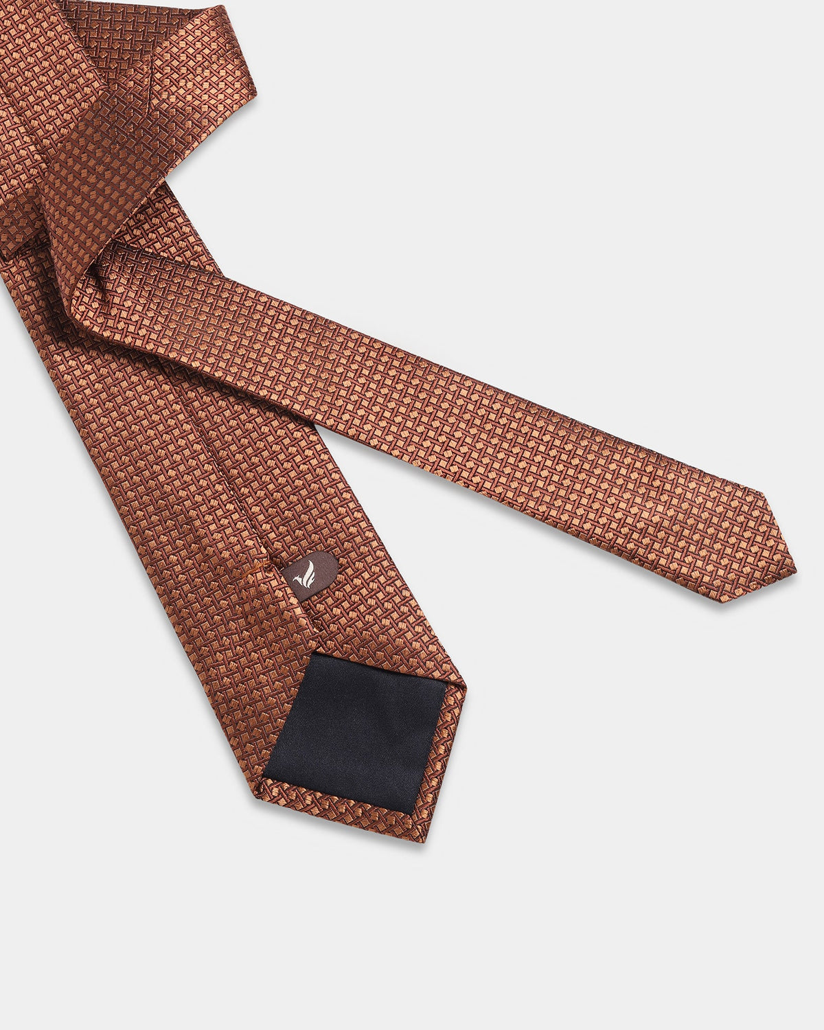 Brown Textured Tie - Bilbao