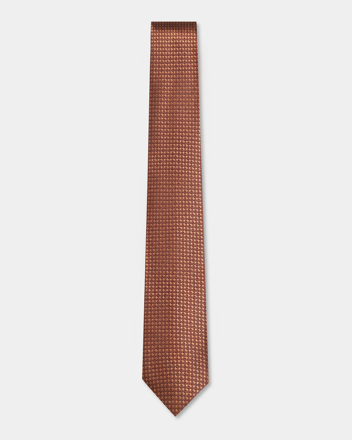 Brown Textured Tie - Bilbao